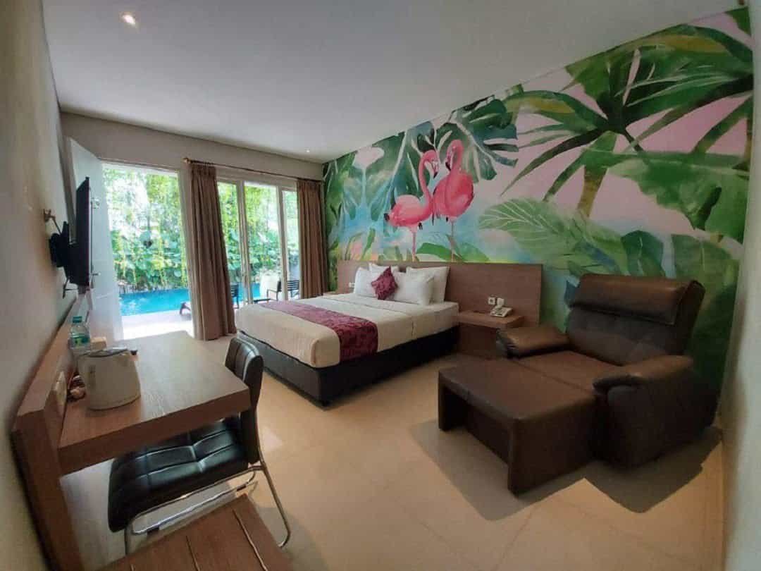 Tampak kamar tipe Superior di Doho Homestay _ kolam renangnya 2 (sumber agoda.com)