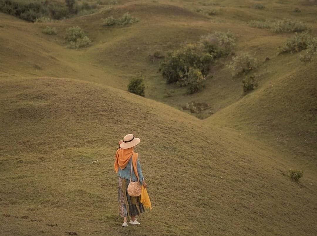 Bukit Teletubbies, hamparan padang rumput hijau dan bukit berjajar menawan