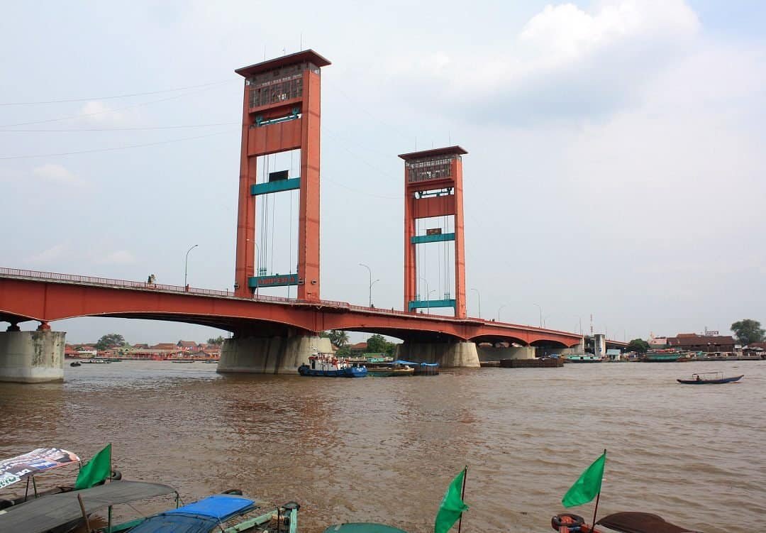 Ampera Bridge at Noon, Palembang